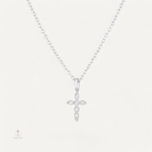 Bijou Argent Croix Élégant