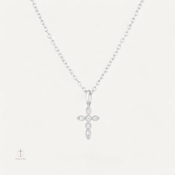 Bijou Argent Croix Élégant