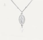 Collier Croix avec Médaille Élégante