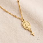 Accessoire Élégant Croix Médaille en métal