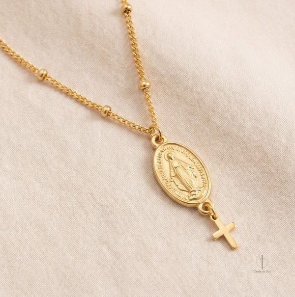 Accessoire Élégant Croix Médaille en métal