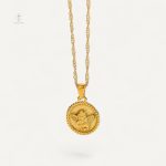 Collier Croix Médaillon Ange