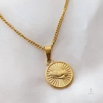 Collier Croix Médaillon avec prière intégrée
