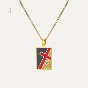 Collier Croix Moderne au design élégant et contemporain
