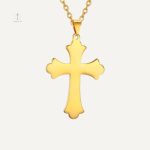 Collier Croix Orthodoxe sans motif élégant