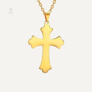 Collier Croix Orthodoxe sans motif élégant