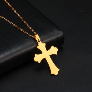 Accessoire religieux en forme de croix sans motif