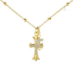 Collier croix unisexe, parfait pour tous