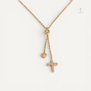 Collier Croix Pendante Ajustable