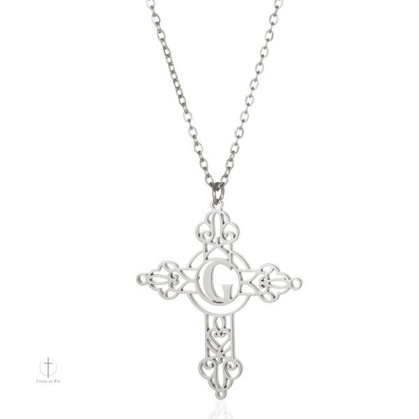 Collier Croix avec gravure personnelle