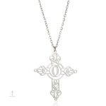 Collier avec pendentif Croix et prénom