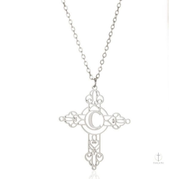 Collier en métal avec Croix personnalisée