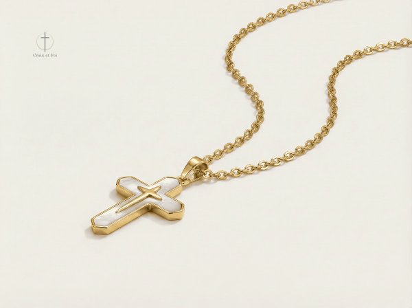 Accessoire Croix Nacré unique et moderne