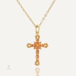 Collier Croix Éclat en design royal