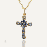 Collier croix avec éclat élégant