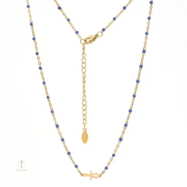 Collier Croix Inspiré de l'Antiquité Égyptienne