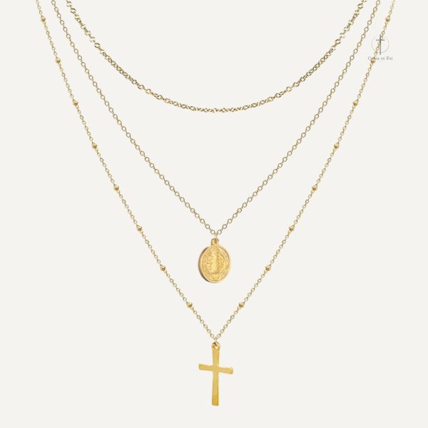 collier-multirang-croix-vierge-miraculeuse-1 Collier Multirang Croix et Vierge Miraculeuse