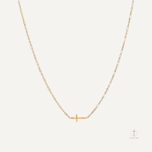 Pendentif Croix Minimaliste en Argent