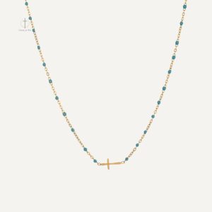 Collier Femme avec Pendentif Croix Chic