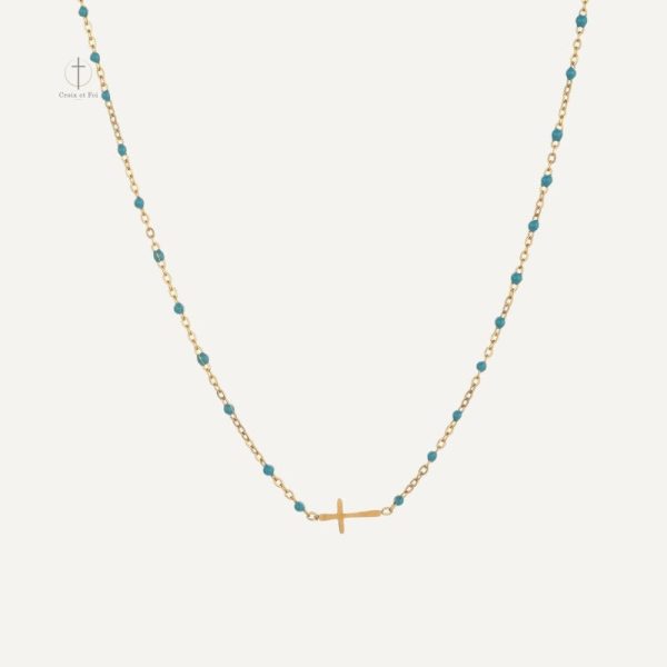 Collier Femme avec Pendentif Croix Chic