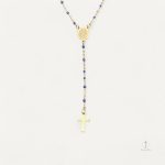 Collier Religieux Pendentif Croix Vierge Marie