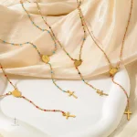 Collier élégant avec penditif Vierge Marie