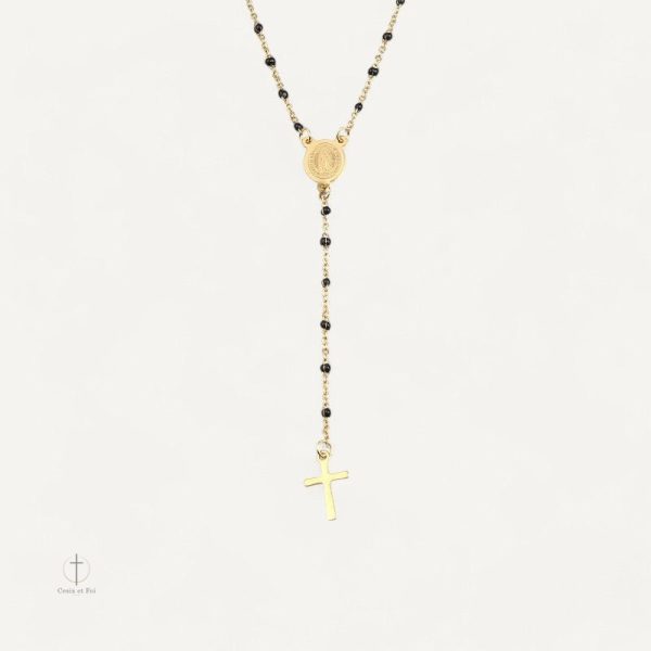 Collier Croix symbolique Vierge Marie
