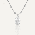 Bijou religieux Vierge Marie en collier