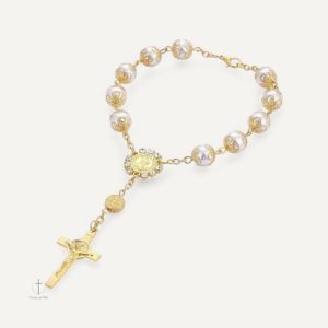 Dizainier Rosaire Élégant en perles raffinées