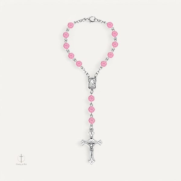 Dizainier Rose élégant en forme de croix