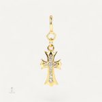 Pendentif Croix Brillante en argent avec éclat scintillant