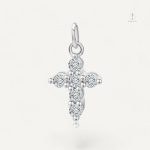 Pendentif Croix scintillant avec diamant