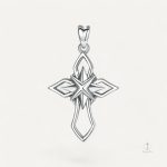 Pendentif Croix Rose des Vents en design élégant