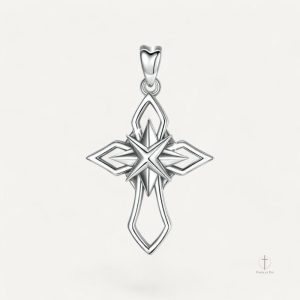 Pendentif Croix Rose des Vents en design élégant