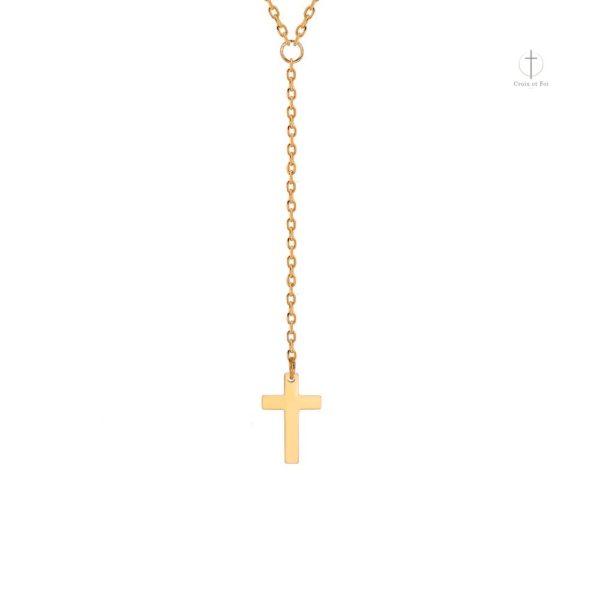 Collier croix discret, idéal pour un style épuré
