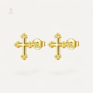 Piercing Croix Orthodoxe en métal élégant
