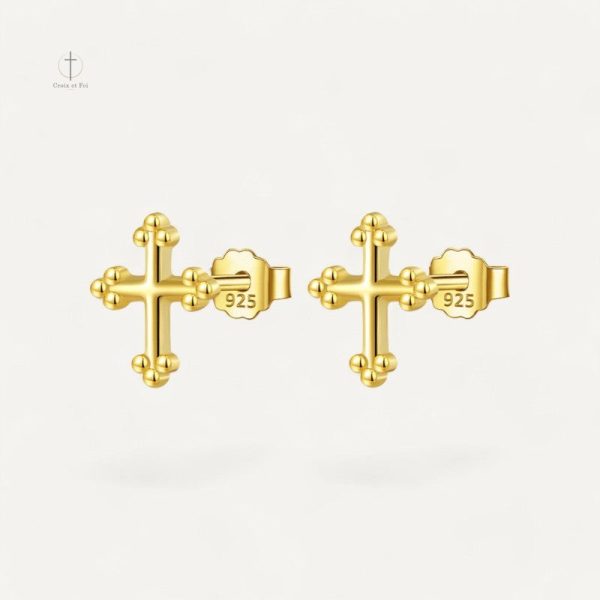 Piercing Croix Orthodoxe en métal élégant
